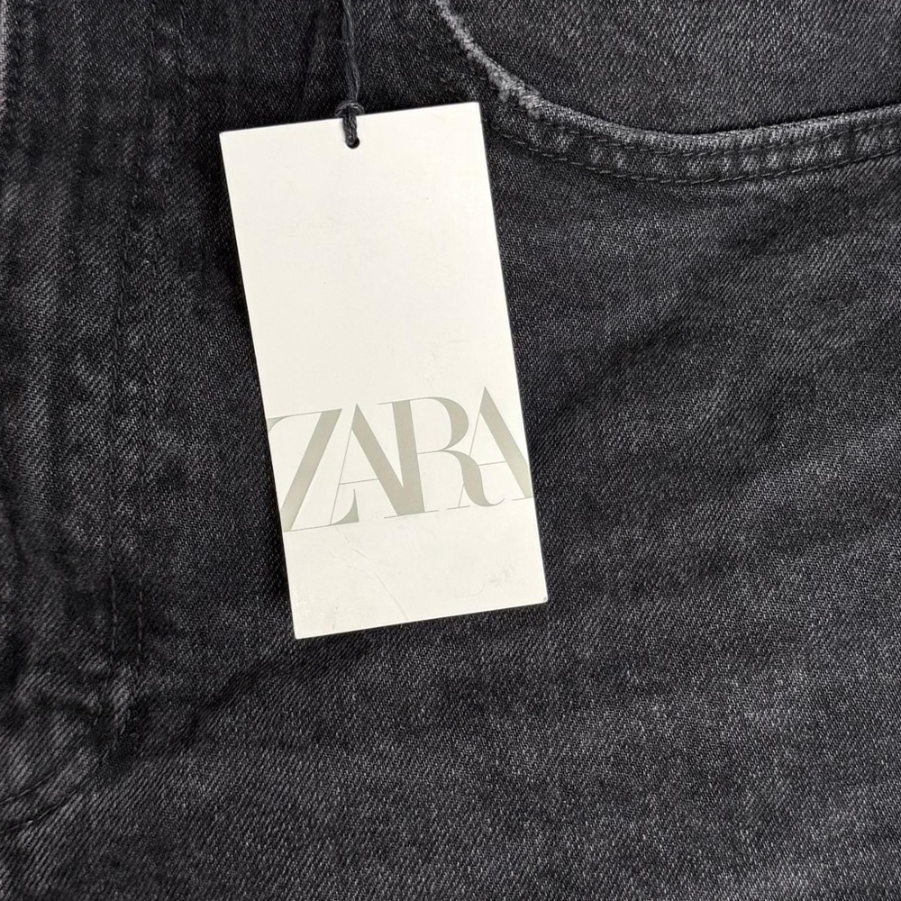 Zara High Waist Black Women's Shorts size 8 - Picture 5 of 9